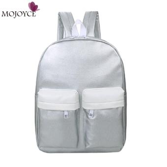 Famous Brands Women Shining Leather Backpacks High Quality Simple Design School Bags for Teenage Girls Satchel Backpack Mochilas - intl