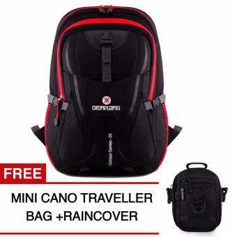 Gear Bag - Scorpion X87 Backpack - Black Red + Raincover + FREE Mini Cano Traveller