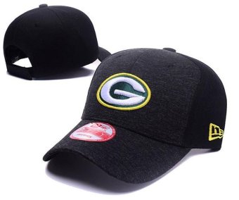 Snapback NFL Fashion Green Bay Packers Women's Men's Hats Sports Caps Football Cotton Ladies Hat Girls Hip Hop Cool Black - intl