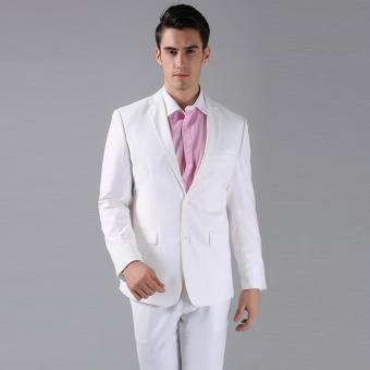 Jaket Jas - Jas Pria Formal Elegant - Putih