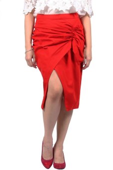El Courte Fashion Merrylie Asymetric Skirt - Merah