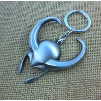 1pcs Movie Key Chain Loki's Helmet Keychain Men Gift Key Chain Key Holder - intl