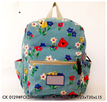 Tas Ransel Fashion FOLDAWAY MINI Backpack 0129 - 1 Abu-abu