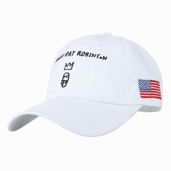 GEMVIE Unisex Men's Casual Cotton Baseball Caps Sunhat Crown Printed Hip Hop Snapback Caps (White) - intl