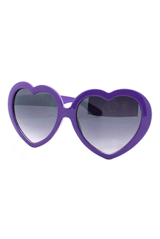 Blue lans Summer Heart Sunglasses (Purple)
