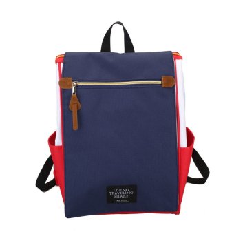 New Women Canvas Shoulder Bag Simple Multi-color Multi-purpose Backpack College Wind Large Capacity Student Bag - intl