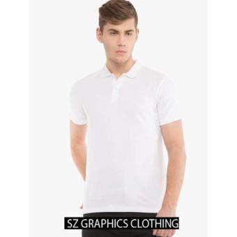 Sz Graphics T Shirt Polo Pria-Putih