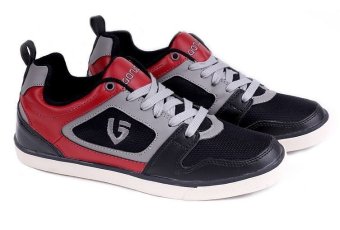 Garucci TMI 1098 Sepatu Sneaker Pria - Sintetis+Mesh - Keren Dan Stylish (Hitam Kombinasi)
