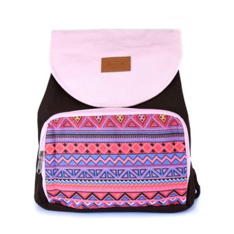 Heejou Bag Tas Ransel Serut Pink Dakota / Ransel / Abg