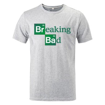Cosplay Men's AMC Breaking Bad Logo T-Shirt (Grey)