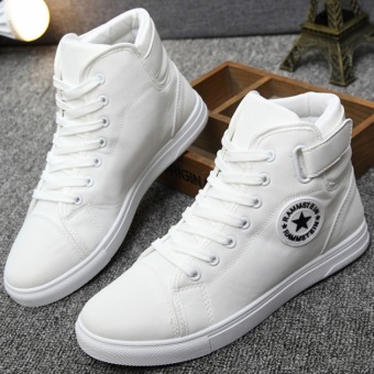 Pudding Men's casual canvas sports shoes White