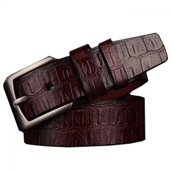 New Fashion Style Man's Jeans Genuine Leather Belt MBT1612-2 coffee