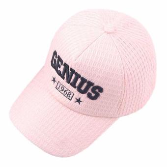 Topi Baseball Topi Snapback Logo Genius Topi Pria Wanita - Pink