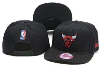 Fashion Basketball Hats Women's Chicago Bulls Caps Men's Snapback NBA Sports 2017 Hip Hop Outdoor Bone Simple Boys Black - intl