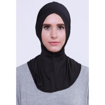 EL Ciput Hijab Antem Silang ( Anti Tembem ) - Ciput Kerudung Ciput Ninja Daleman Kerudung Inner Kerudung Kerpus Modern Ciput Ninja Antem Kancing Inner Hijab Aksesoris Perlengkapan Berhijab - Black