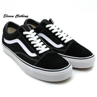 Sepatu Vens Old Skool sneakers Pro skate - Black white