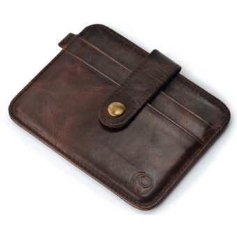 1 buah Mini dompet tas dompet kulit asli pengait kecil laki-laki purses kopling kulit gaya vintage wanita kuda Gila