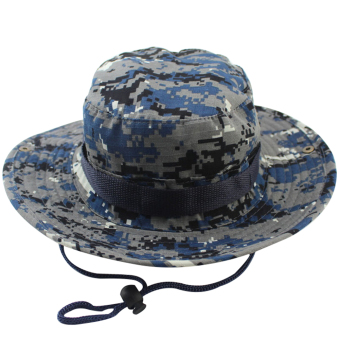Rondaful G: Blue Camouflage Bucket hat, Bob hip hop Chapeau hats for men, Fishing Caza summer camo fisherman - Intl