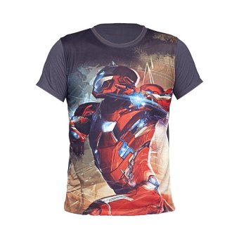 Marvel Civil War Iron Man T-Shirt - Hitam