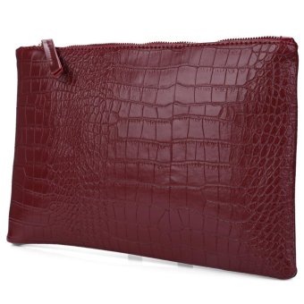 S&L Guapabien Animal Solid Color Zipper Horizontal Evening Clutch Bag for Women (Color:Red) - intl