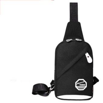 New Men's Chest Bag Casual Women Canvas Bag Shoulder Messenger Bag Outdoor Sports Backpack Pockets Chest Bag - intl