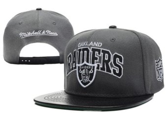 Fashion Men's Sports Caps NFL Women's Snapback Hats Oakland Raiders Sports Outdoor Fashionable Beat-Boy Simple Cap Grey - intl
