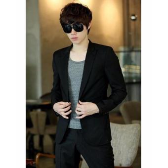 blazer korean style slimfit black