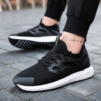ZORO Brand Men's Comfort Running Shoes Lightweight Sneakers Mesh Breathable Sport Walking Shoes (Black) - intl