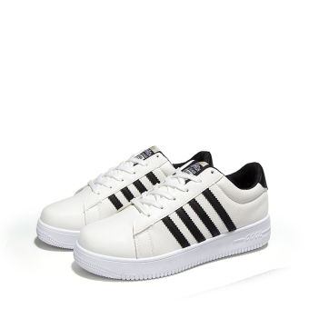 ZUNCLE Men's Fashion Casual Flat Sport Shoes (White)