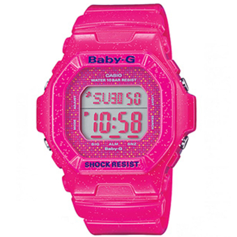 Casio Baby-G Wanita Berwarna Merah Muda Damar Tali Jam BG-5600GL-4DR