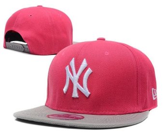 Fashion Men's Baseball Sports Hats New York Yankees Women's Snapback Caps MLB Outdoor Exquisite Girls Bboy Boys Beat-Boy Pink - intl