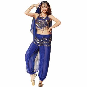 Indian Belly Dance Kostum, 3 Pcs/Set  