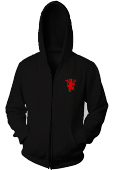 IndoClothing Zipper Hoodie Manchester United - Z01 - Hitam  