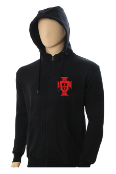 IndoClothing Zipper Hoodie Portugal - Z01 - Hitam  