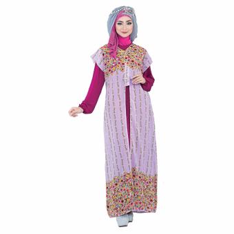 Inficlo Long Dress Wanita Zahara SHJ 095 - Pink  