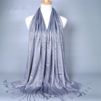 Instant Hijabs And Scarves Head Cover For Women Hijab Hats Viscose Muslim Islamic Shawls (Grey) (Intl) - Intl  