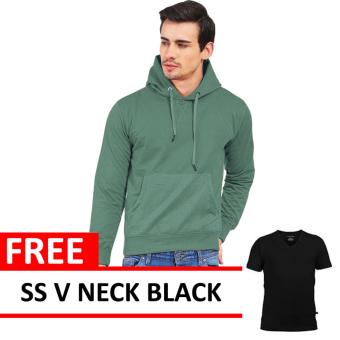 Jacket Oblong Pullover Hoodie Tosca Free SS V Neck Black  