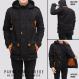 Jaket parka pria black list suede - ( Hitam )  