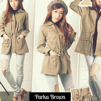 Jaket Parka Wanita Brown  