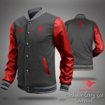 Jaket Pria Bola Predator Liverpool Grey Red  