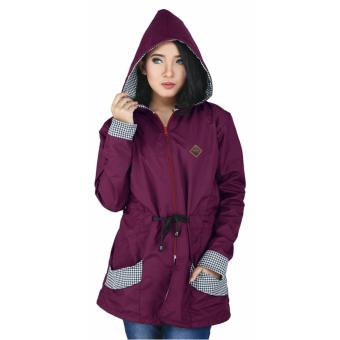 Jaket Sweater Wanita Raindoz RSE 058 Marun Despo  