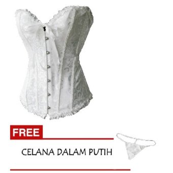Java Korset Kim + Free Celana Dalam - Putih  