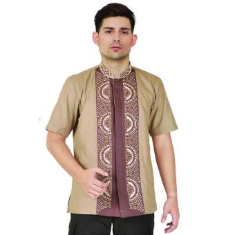 Java Seven Jsr 245 Baju Koko Muslim Pria-Cotton-Murah Dan Keren Terbaru 2017(Coklat)(Int:XL)(OVERSEAS)  