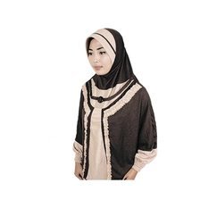 Java Seven - Kerudung Muslimah Wanita- HDN 875 | CREAM-COKLAT  