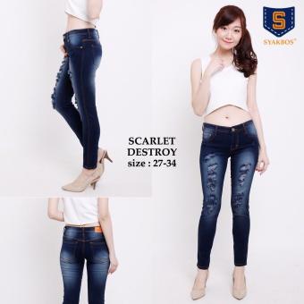 Jeans Destroy SCARLET Stretch  