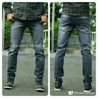 Jeans Skinny Abu Scrub  