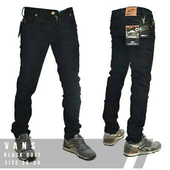 Jeans Skinny Hitam-Vans Off The Wall  