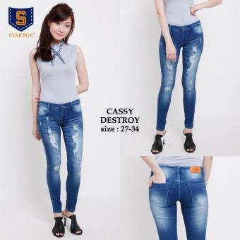 Jeans Skinny Ripped Cassy Stretch  