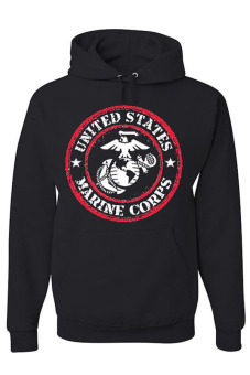 JersiClothing Hoodie US Marine Corps - Hitam  