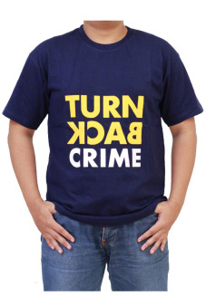 JersiClothing T-Shirt Turn Back Crime - Navy Blue  